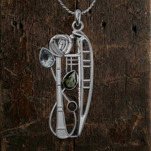 Sterling silver Charles Rennie Mackintosh necklace “Nairn” 375
