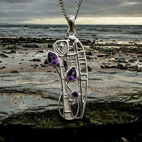 Sterling silver Charles Rennie Mackintosh necklace “Nairn” 386