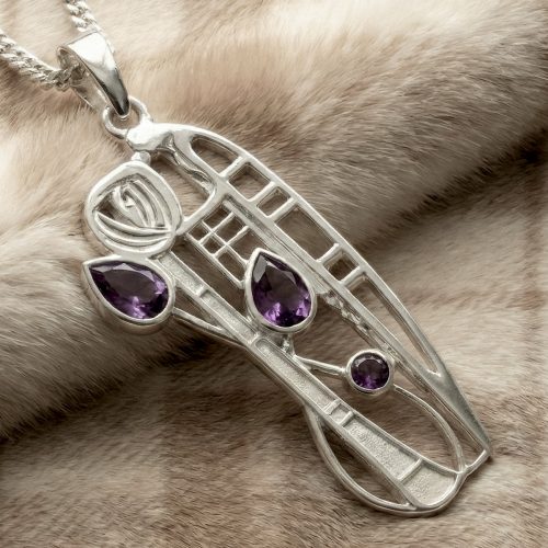 "Nairn" necklace amethysts