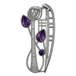 "Nairn" brooch amethysts