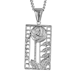 Mackintosh pendant "De Luxe" Sterling silver. 401