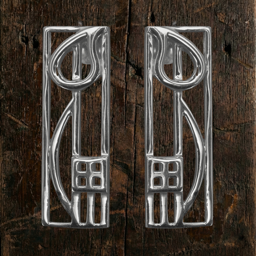 Silver Charles Rennie Mackintosh earrings "Cranston" 523