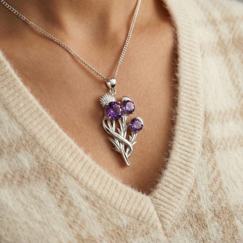 "Croy" necklace amethysts