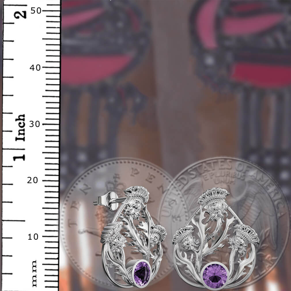 6121 Baird earrings ruler
