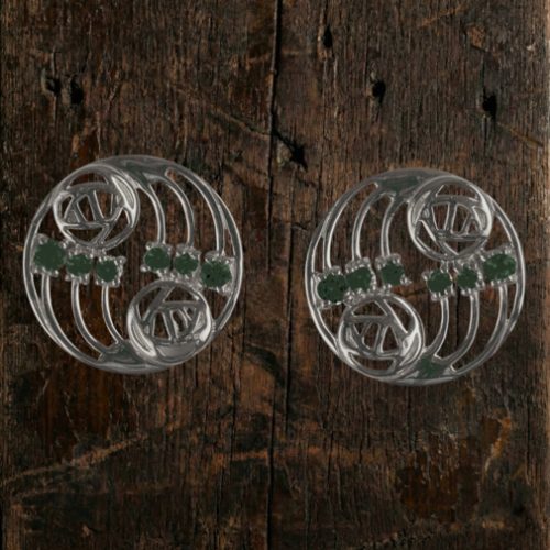 Sterling silver Charles Rennie Mackintosh earrings “Glasgow” 807