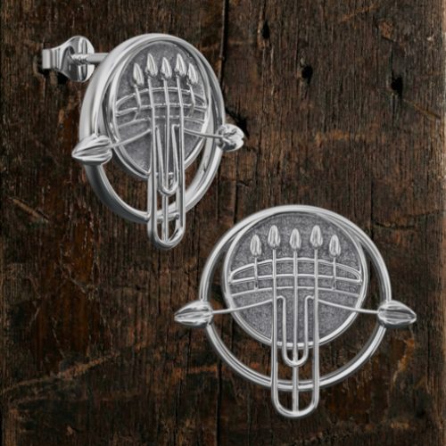 Silver Charles Rennie Mackintosh earrings "Pulpit" 922