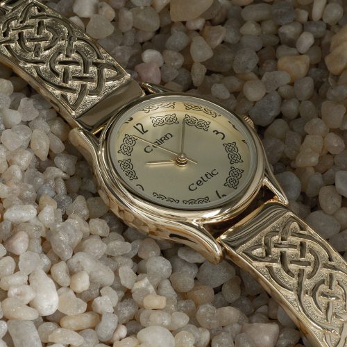 CC3GLG4 Gold Plated Ladies Celtic Watch By Cairn With Champagne Dial