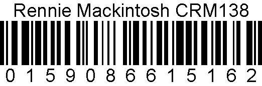 Code 138 Bar Code CRM138-barcode | The Charles Rennie Mackintosh & Scottish Thistle ...